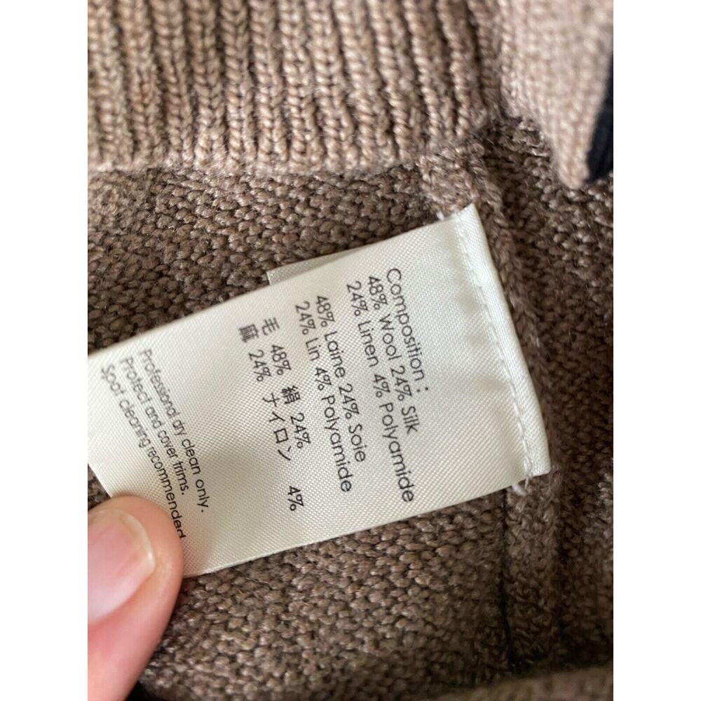 3.1 PHILLIP LIM grey black embellished short sleeve cardigan Wool Silk Linen XS - Picture 8 of 8